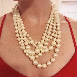 J. Crew costume pearl strands
